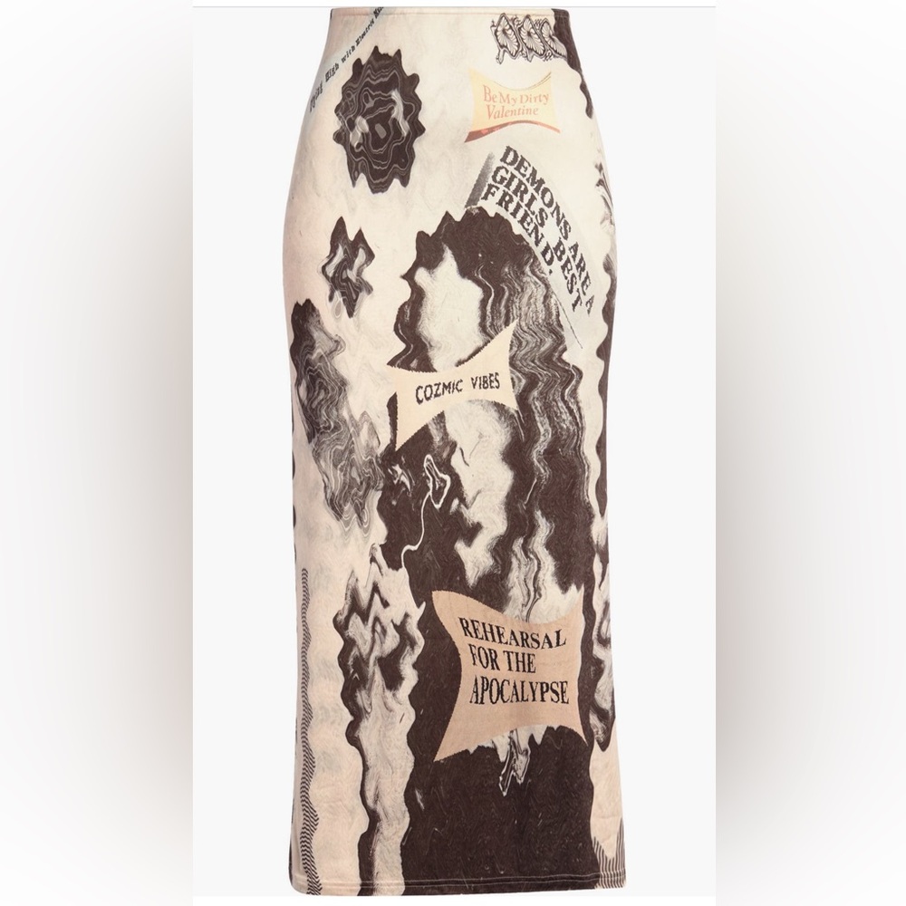 🪐RARE Elliss Skirt🪐 London Brand Cosmic Vibes Midi Skirt Spring Summer Trend